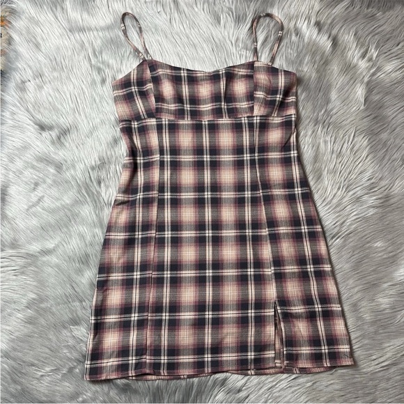 Aeropostale Plaid Mini Tank Dress Size Medium NWT - Picture 2 of 8